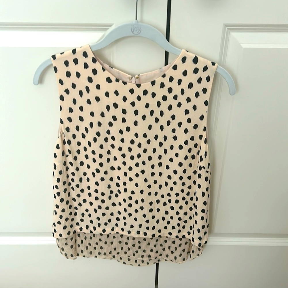 KATE SPADE Silk Blouse, Animal Print, Sz Small/Medium